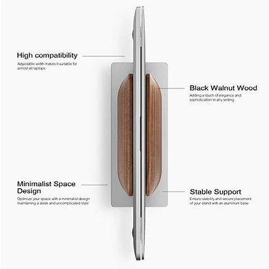 Wooden Vertical Laptop Stand