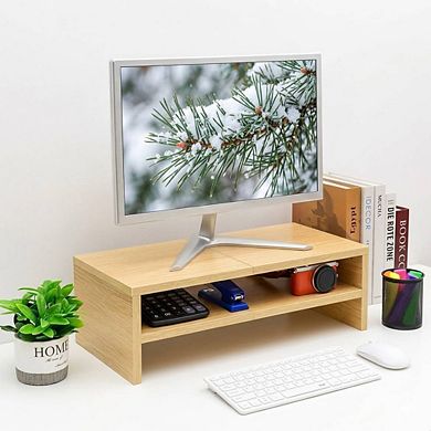 100% Bamboo Laptop Stand With Storage