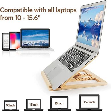 Wooden Foldable Laptop Stand