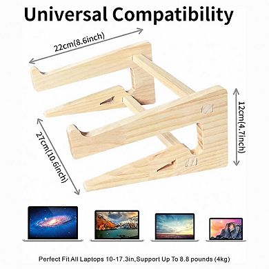 Large Handmade Wooden Laptop Stand