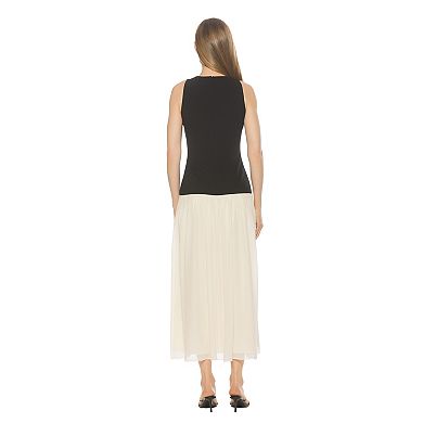 Womens ALEXIA ADMOR Dorian Dropped Waist Midi Dress