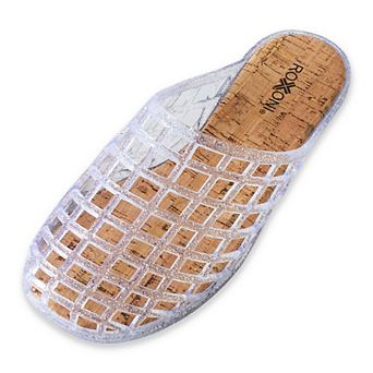 Roxoni Women’s Jelly Sandals Breathable Mesh Slip On Lightweight Casual Summer Garden Beach Shoes
