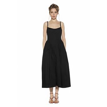 Women's ALEXIA ADMOR Thalassa Scoop Neck Dropped Waist Midi Dress