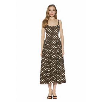 Women's ALEXIA ADMOR Thalassa Scoop Neck Dropped Waist Midi Dress