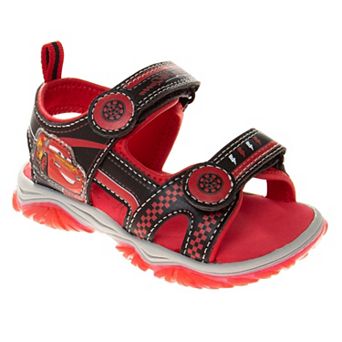 Disney Pixar Cars Hook And Loop Boys Open Toe Sport Sandals