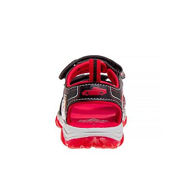 Disney Pixar Cars Hook And Loop Boys Open Toe Sport Sandals