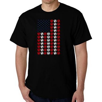 Soccer Flag - Men's Word Art T-Shirt