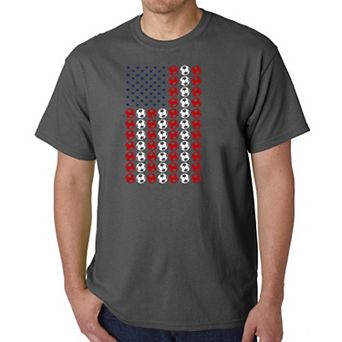 Soccer Flag - Men's Word Art T-Shirt