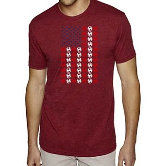 Soccer Flag - Men's Premium Blend Word Art T-Shirt