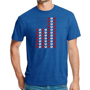 Soccer Flag - Men's Premium Blend Word Art T-Shirt