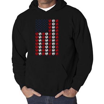 Soccer Flag - Men's Word Art Hooded Sweatshirt