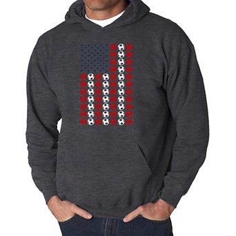 Soccer Flag - Men's Word Art Hooded Sweatshirt