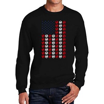 Soccer Flag - Men's Word Art Crewneck Sweatshirt