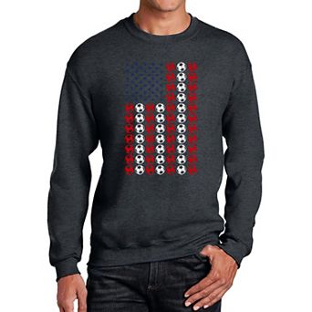 Soccer Flag - Men's Word Art Crewneck Sweatshirt