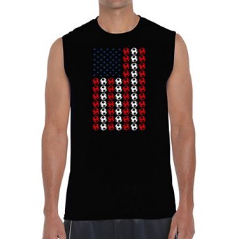 Soccer Flag - Men's Word Art Sleeveless T-Shirt