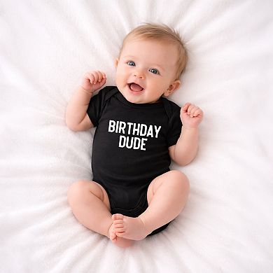 Birthday Dude Bold - Infant Short Sleeve Graphic Bodysuit