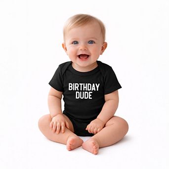 Birthday Dude Bold - Infant Short Sleeve Graphic Bodysuit