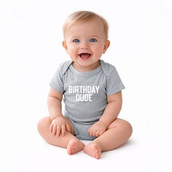 Birthday Dude Bold - Infant Short Sleeve Graphic Bodysuit