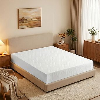 Opoiar King RV Mattress 10 Inch Tencel Cover Memory Foam Cooling Medium Firm Back Support
