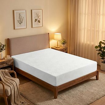 Opoiar Short Queen RV Mattress 8 Inch Tencel Cover Memory Foam Cooling Medium Firm Back Support