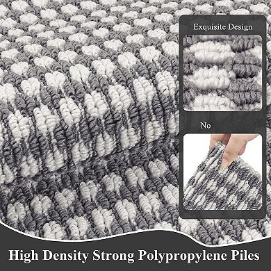 2x10 ft Non Slip Hallway Runner Rug Machine Washable Durable Indoor Outdoor Floor Mat