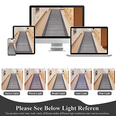 2x10 ft Non Slip Hallway Runner Rug Machine Washable Durable Indoor Outdoor Floor Mat