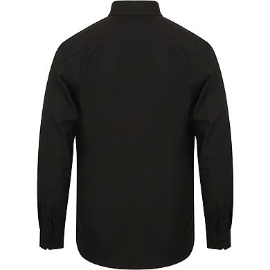 Henbury Mens Wicking Long Sleeve Work Shirt