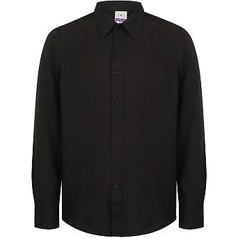 Henbury Mens Wicking Long Sleeve Work Shirt