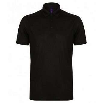 Henbury Mens Stretch Microfine Pique Polo Shirt