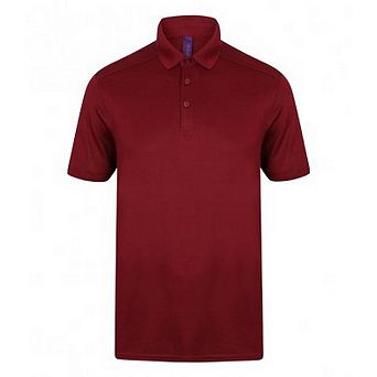 Henbury Mens Stretch Microfine Pique Polo Shirt