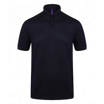 Henbury Mens Stretch Microfine Pique Polo Shirt