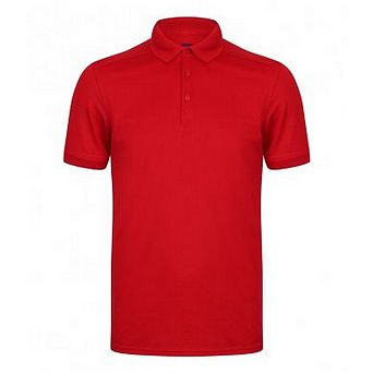 Henbury Mens Stretch Microfine Pique Polo Shirt