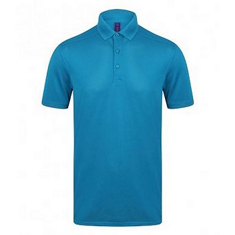 Henbury Mens Stretch Microfine Pique Polo Shirt