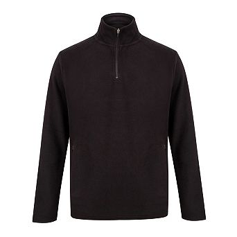 Henbury Mens Zip Neck Micro Fleece Top