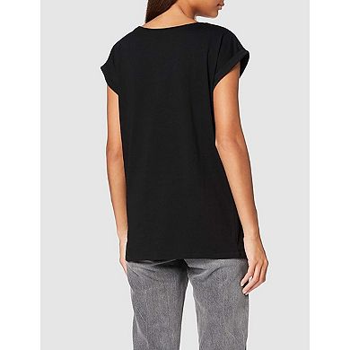 Build Your Brand Womens/Ladies Extended Shoulder T-Shirt