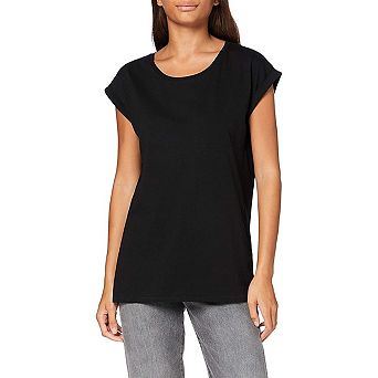 Build Your Brand Womens/Ladies Extended Shoulder T-Shirt
