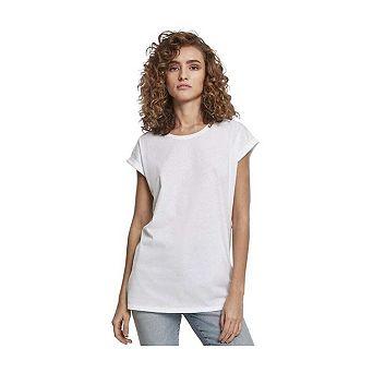 Build Your Brand Womens/Ladies Extended Shoulder T-Shirt
