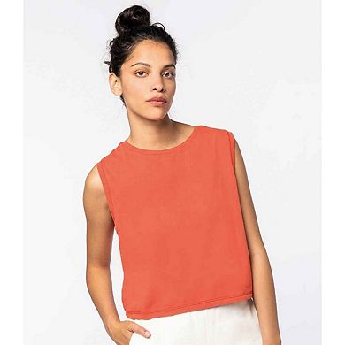 Native Spirit Womens/Ladies Faded Cropped Tank Top
