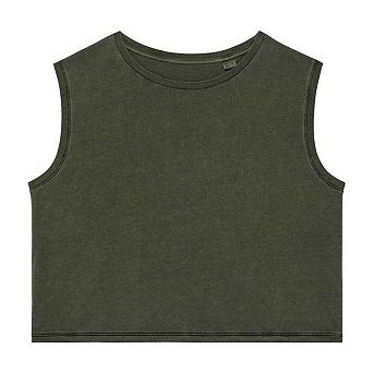 Native Spirit Womens/Ladies Faded Cropped Tank Top