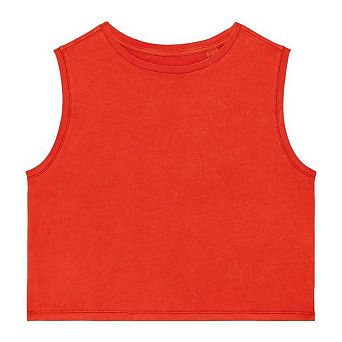 Native Spirit Womens/Ladies Faded Cropped Tank Top