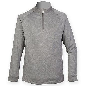 Henbury Mens Zip Neck Top