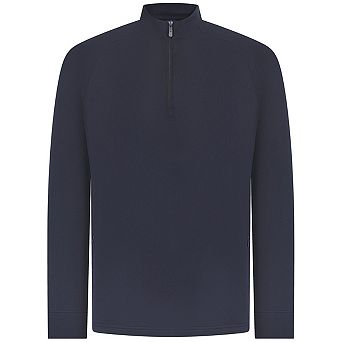 Henbury Mens Zip Neck Top