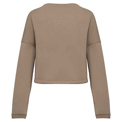 Native Spirit Womens/Ladies Oversized Crop Sweatshirt