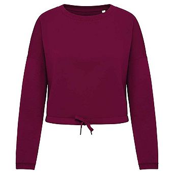 Native Spirit Womens/Ladies Oversized Crop Sweatshirt