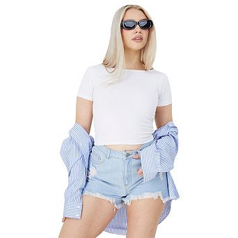 Brave Soul Womens/Ladies Pixie Fitted Scoop Tee