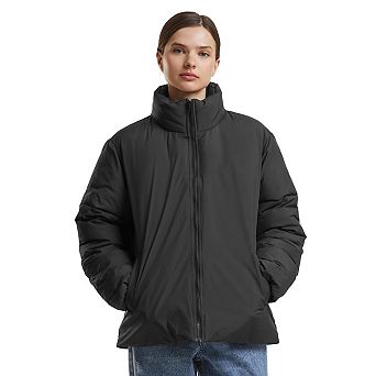 Build Your Brand Womens/Ladies Loose Puffer Jacket