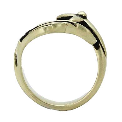 Alamode Antique Copper Ion Plated Epoxy Star Ring