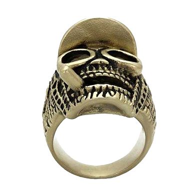 Alamode Antique Copper Ion Plated Epoxy Skull Ring