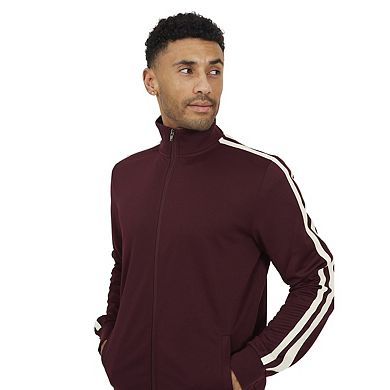 Brave Soul Mens Zip Funnel Neck Track Top