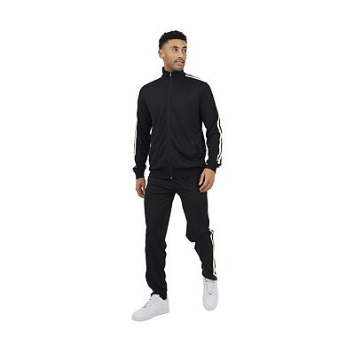 Brave Soul Mens Zip Funnel Neck Track Top